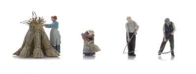 Artitec 7720016 - 1:72 - Weizenernte mit der Sense (4 Stück) - Bausatz